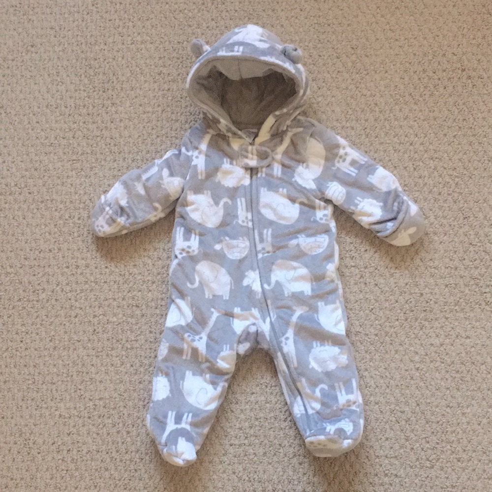 Simple Joys by Carters Like New Sherpa Fleece Bunting Suit
